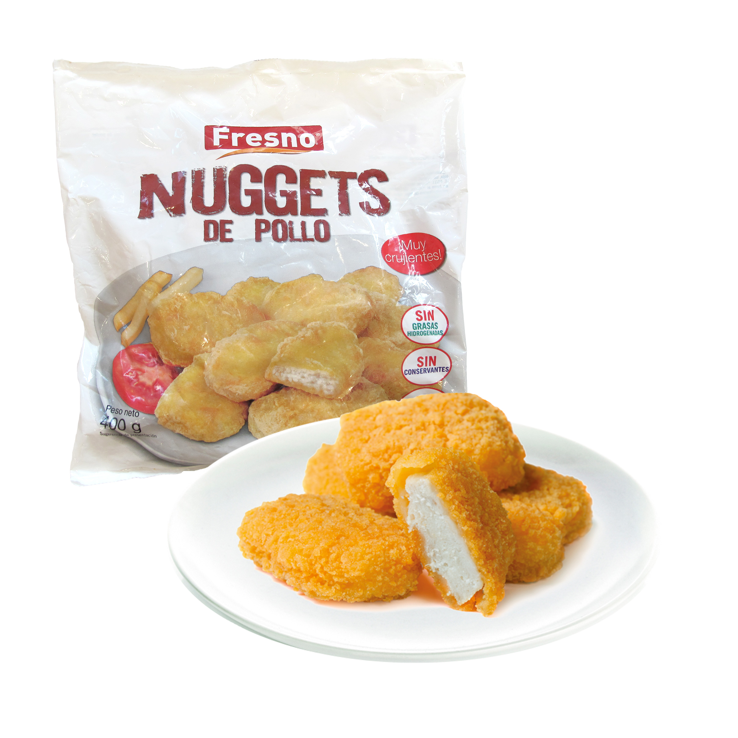 Nuggets pollo bolsa 400 grs - Congelados HIPERXEL | Tú nos Importas